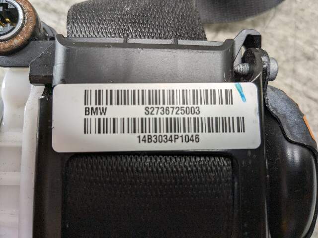 OEM BMW F25 X3 F26 X4 Front Right Passenger Seat Belt Seatbelt Retractor Black