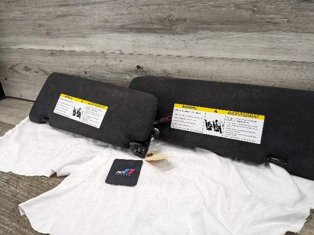 14-18 OEM BMW F15 F85 X5 X5M Left Right Interior Sun Visor ALCANTARA