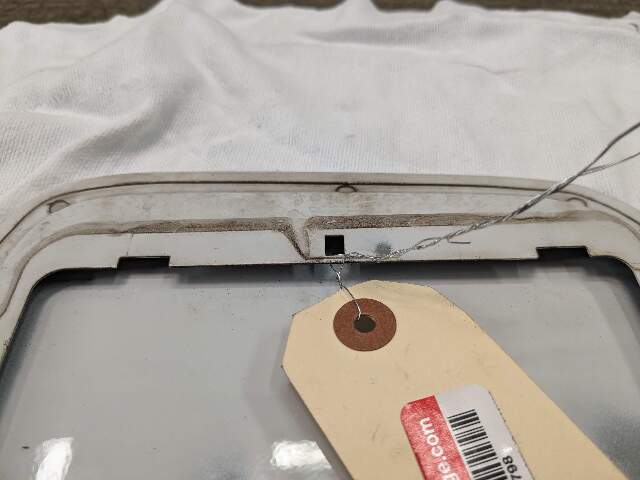06-13 OEM BMW E88 128 135 Convertible Rear Fuel Gas Tank Flap Lid Cover White