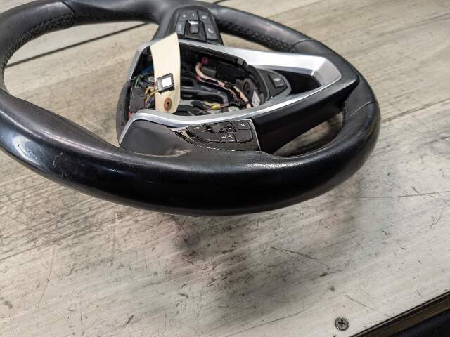 17-20 OEM BMW G30 G12 G14 G15 540 Steering Wheel Black Leather w/ Shifters*