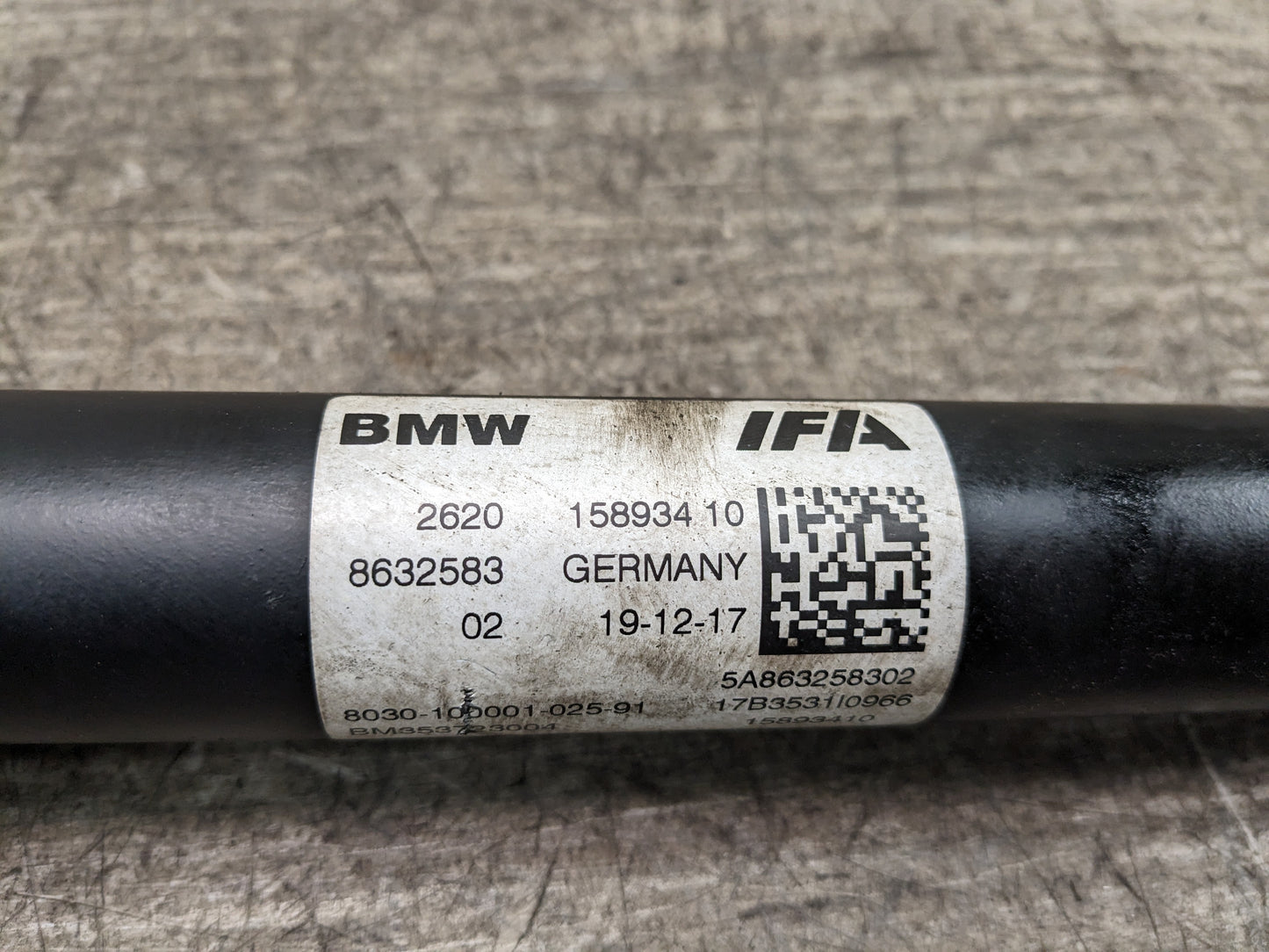 16-19 OEM BMW F90 M5 G30 G11 G12 750 AWD Front Driveshaft Axle Drive Shaft