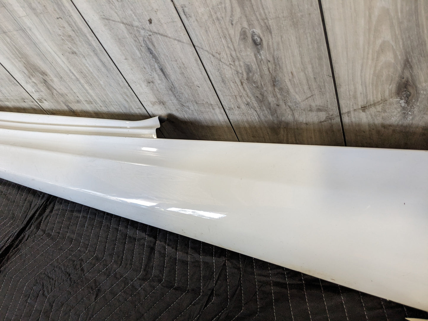 08-13 OEM BMW E82 E88 135 Left Driver Skirt Rocker Panel Cover M-SPORT White*