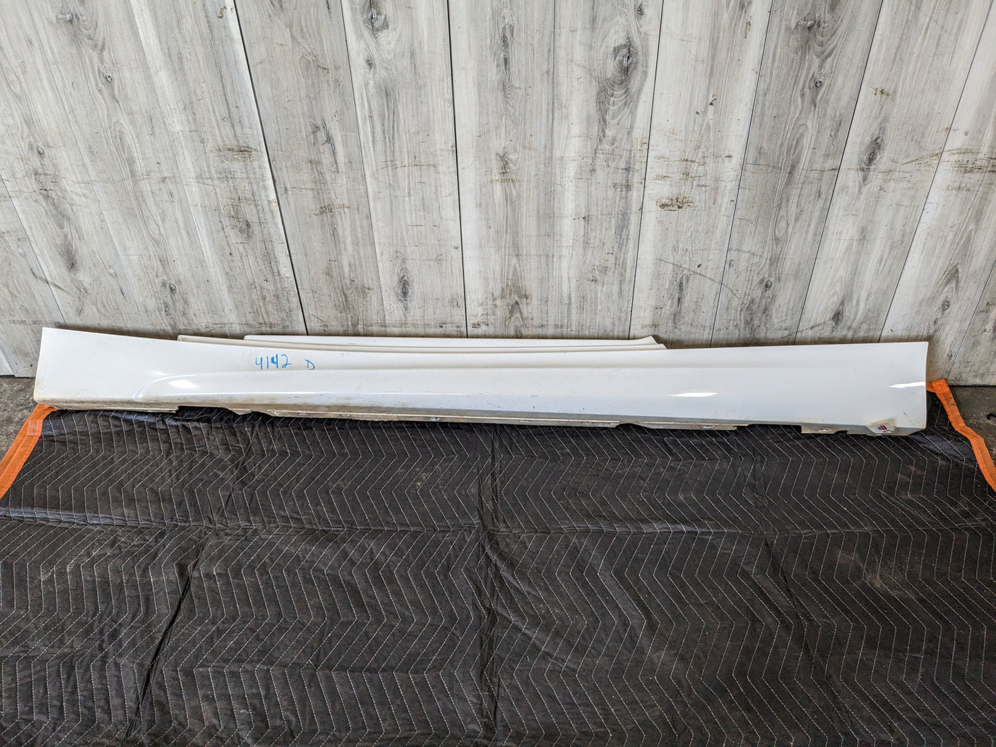 08-13 OEM BMW E82 E88 135 Left Driver Skirt Rocker Panel Cover M-SPORT White*