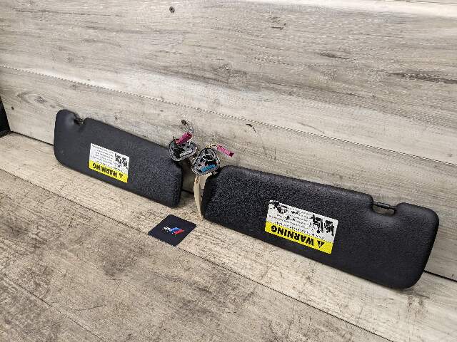 07-13 OEM BMW E88 E93 128 328 335 M3 Convertible Sun Visor Black Pair SET