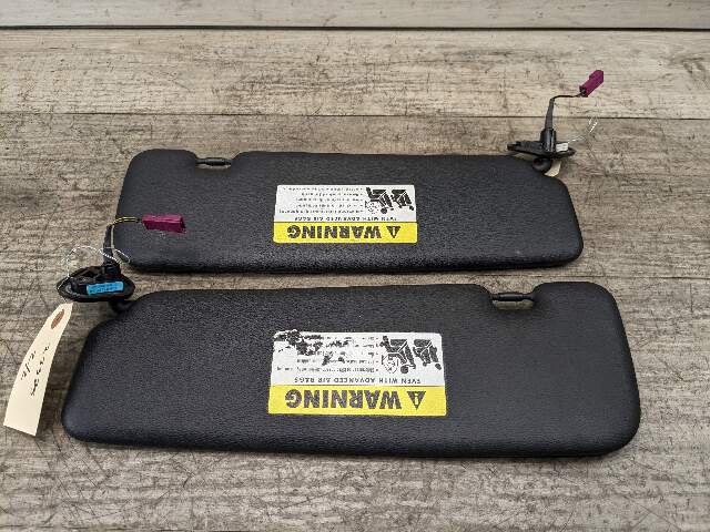 07-13 OEM BMW E88 E93 128 328 335 M3 Convertible Sun Visor Black Pair SET