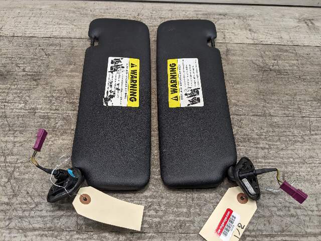 07-13 OEM BMW E88 E93 128 328 335 M3 Convertible Sun Visor Black Pair SET