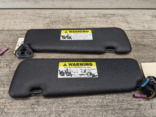 07-13 OEM BMW E88 E93 128 328 335 M3 Convertible Sun Visor Black Pair SET
