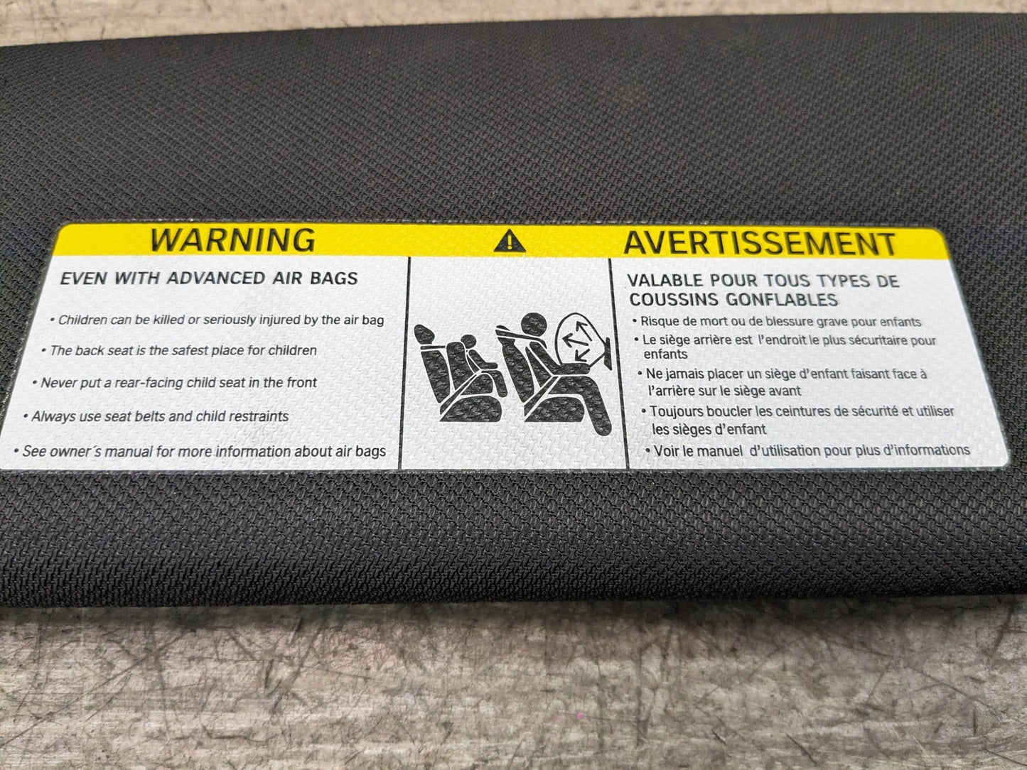 16-19 OEM BMW G12 740 750 Interior Sun Visor Left Driver Anthracite Black