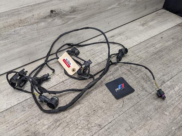 16-19 OEM BMW G11 G12 750 Rear Bumper Parking Harness PDC Sensors Black 475