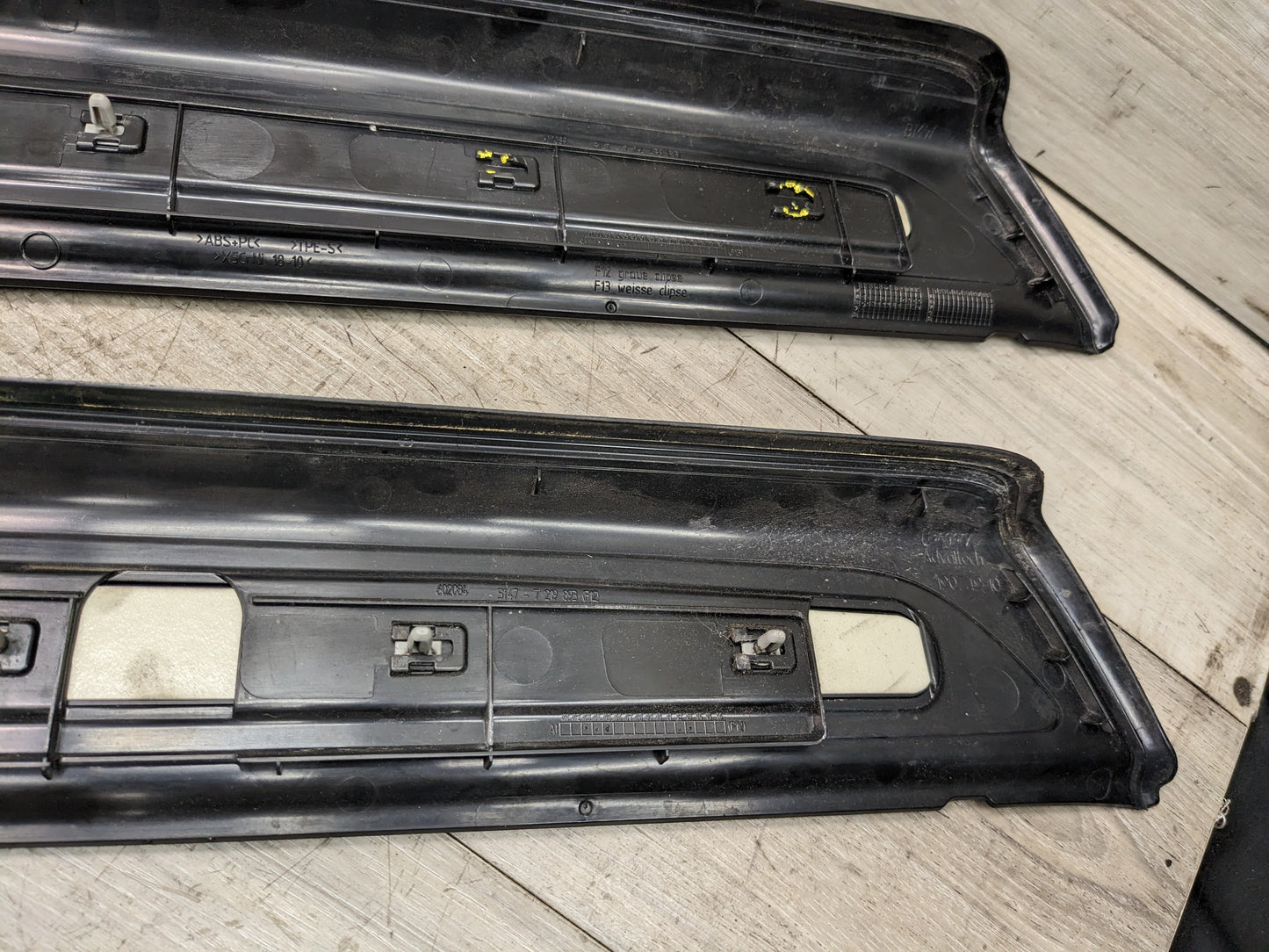 12-18 OEM BMW M6 F12 Front Door Sills Cover Illuminated Trim Scuff Plate SET*