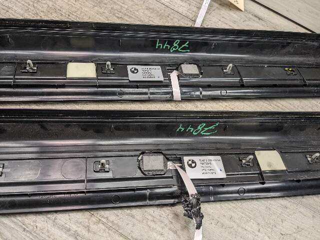 12-18 OEM BMW M6 F12 Front Door Sills Cover Illuminated Trim Scuff Plate SET*