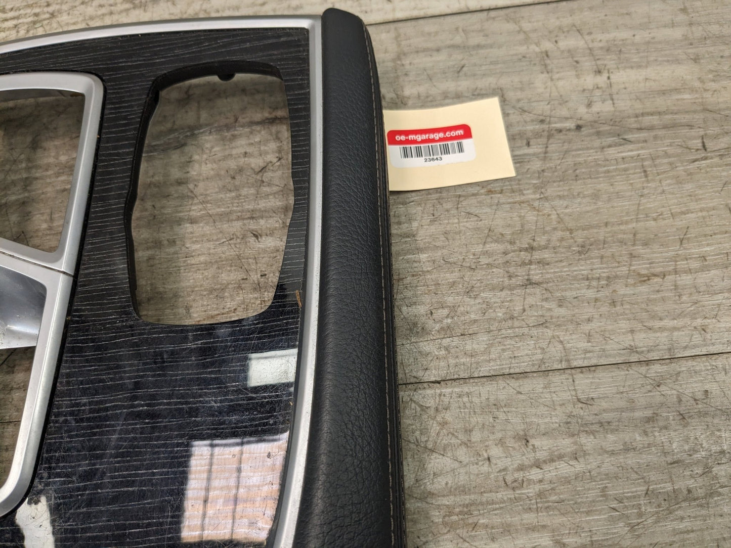 16-21 OEM BMW G11 G12 Center Console Shifter Bezel Trim Panel Cover LEATHER*