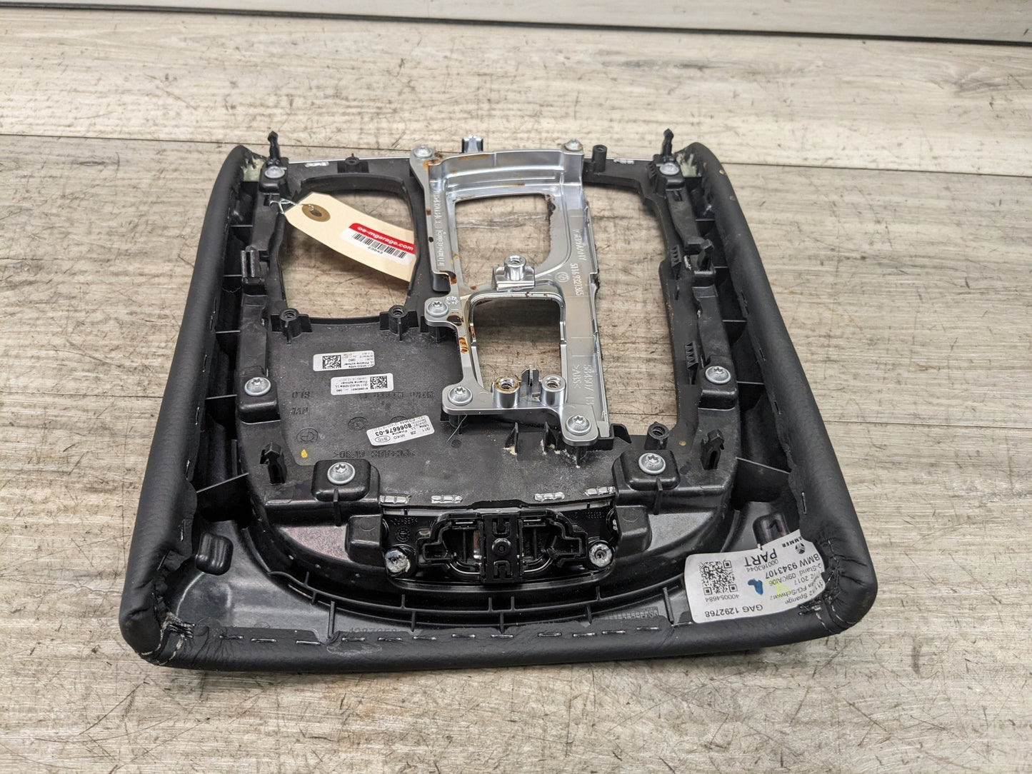 16-21 OEM BMW G11 G12 Center Console Shifter Bezel Trim Panel Cover LEATHER*