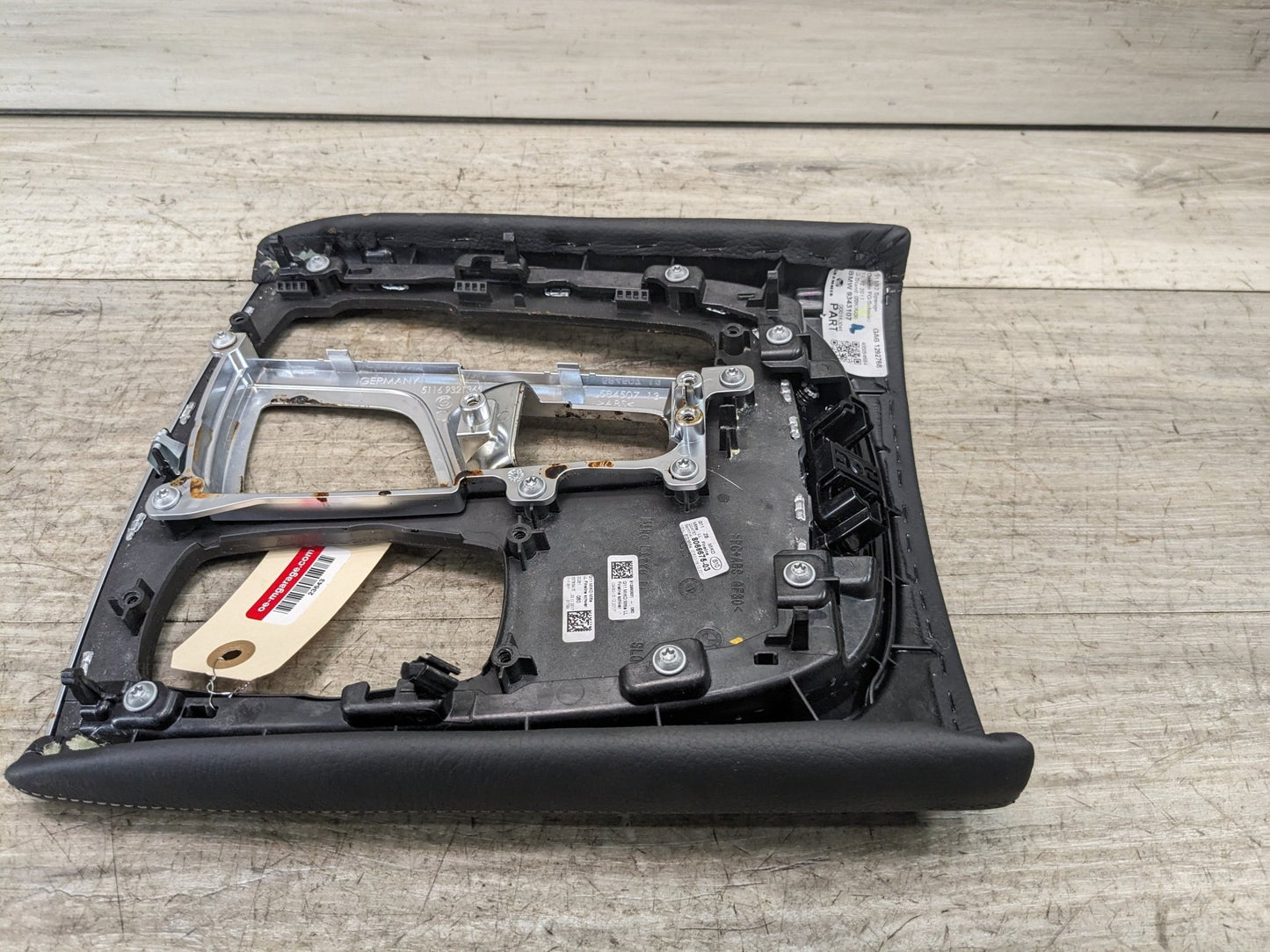 16-21 OEM BMW G11 G12 Center Console Shifter Bezel Trim Panel Cover LEATHER*