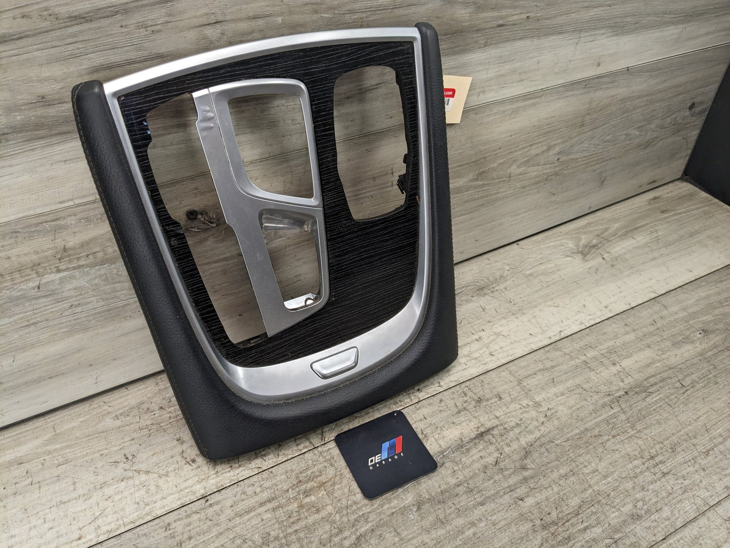16-21 OEM BMW G11 G12 Center Console Shifter Bezel Trim Panel Cover LEATHER*
