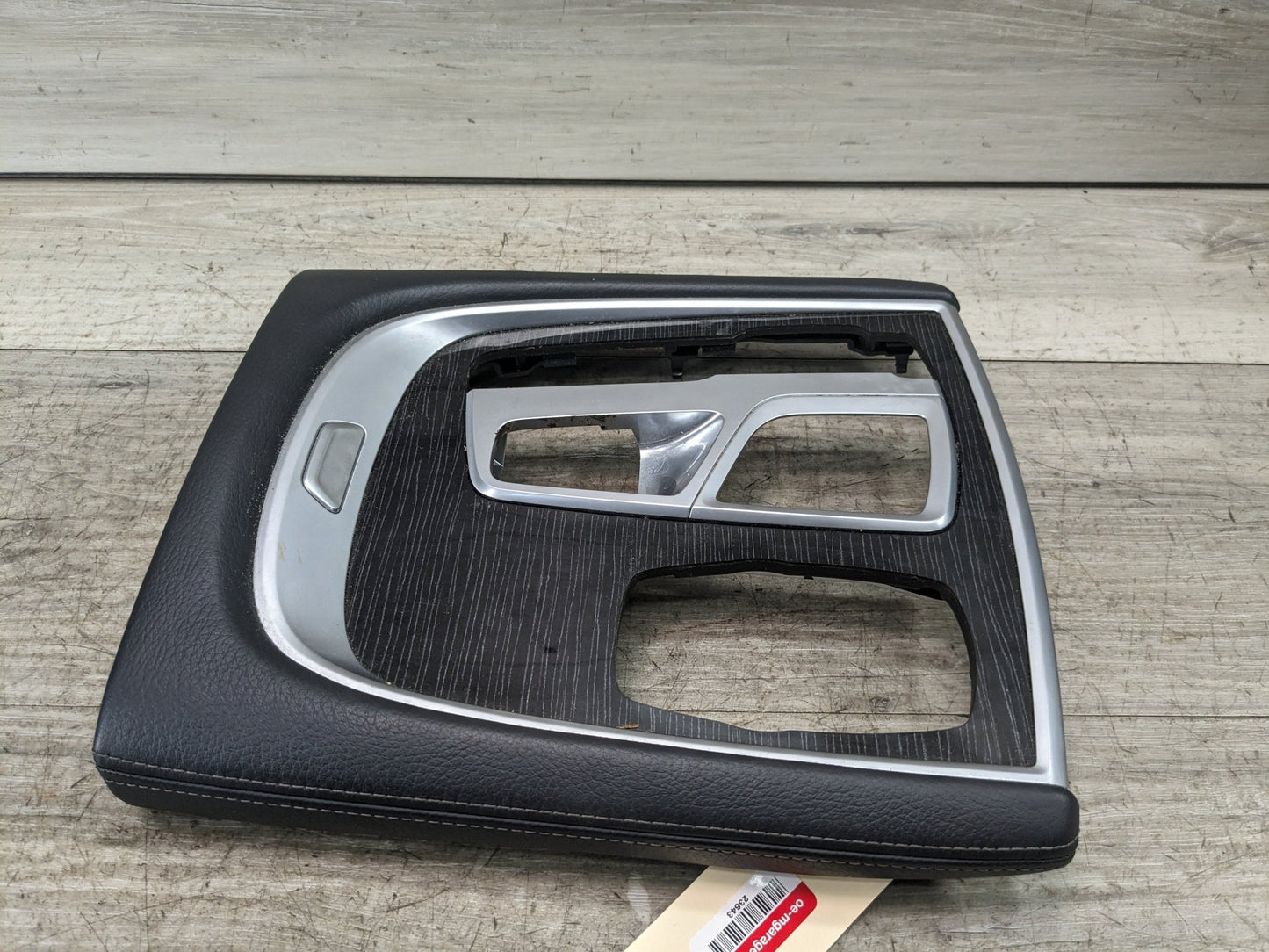 16-21 OEM BMW G11 G12 Center Console Shifter Bezel Trim Panel Cover LEATHER*