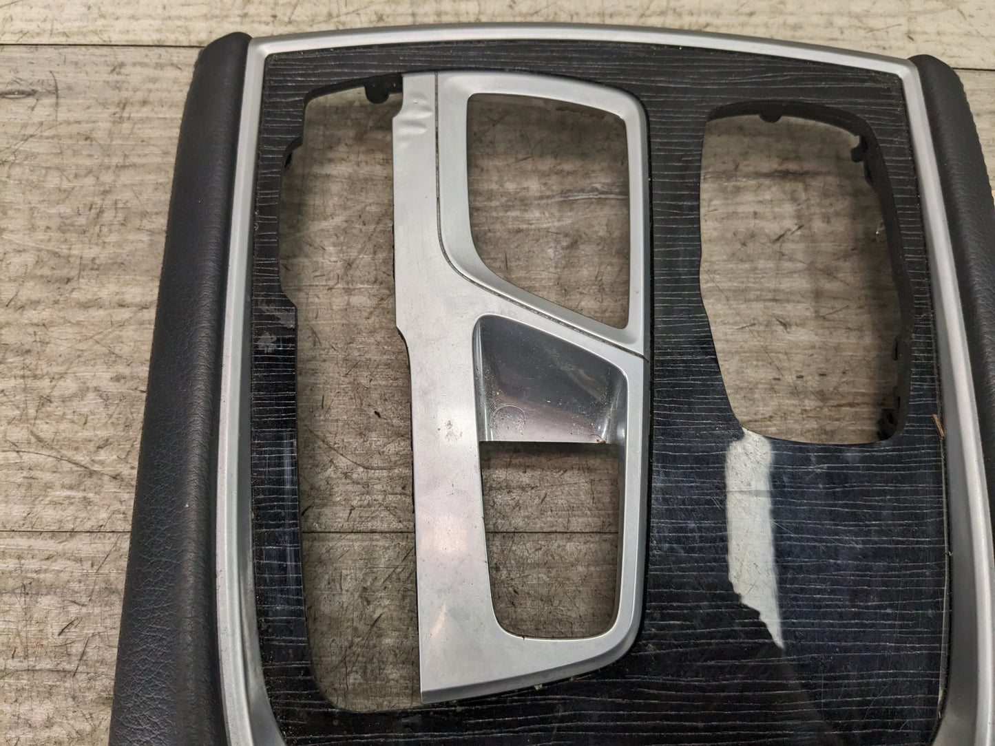 16-21 OEM BMW G11 G12 Center Console Shifter Bezel Trim Panel Cover LEATHER*