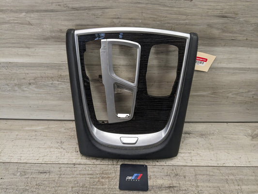 16-21 OEM BMW G11 G12 Center Console Shifter Bezel Trim Panel Cover LEATHER*