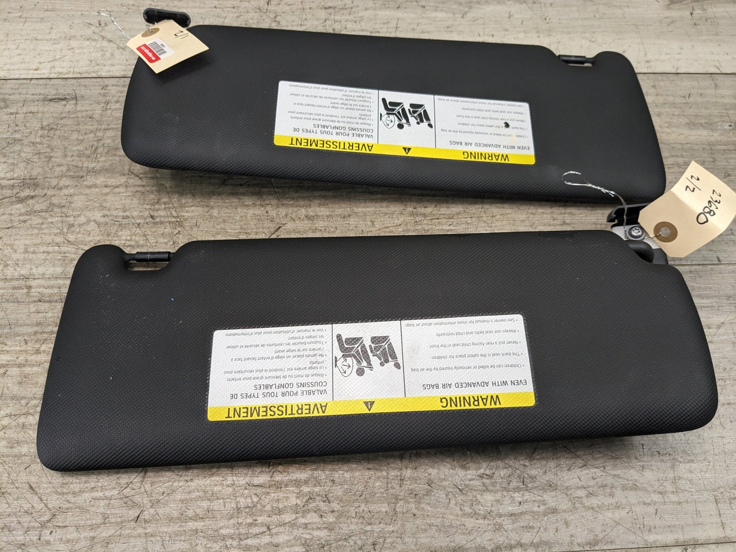 OEM BMW F30 F32 F80 F82 M3 M4 Interior Sun Visor SET Anthracite Black