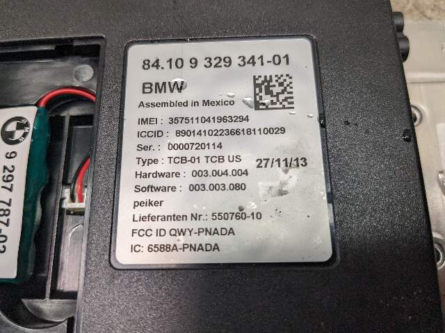 14-17 OEM BMW F22 F34 F32 F10 F06 M3 M4 M6 Telematics Control Unit Module TCB