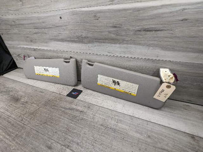 11-16 OEM BMW F10 Left Right Driver Passenger Side Sun Visor Gray SET