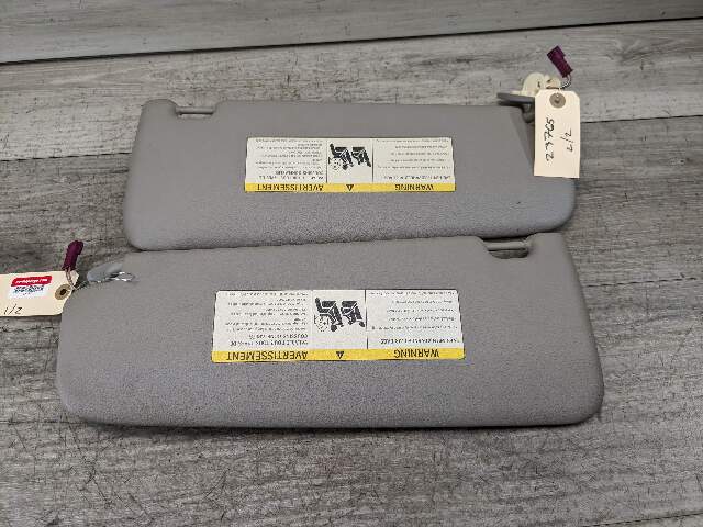 11-16 OEM BMW F10 Left Right Driver Passenger Side Sun Visor Gray SET