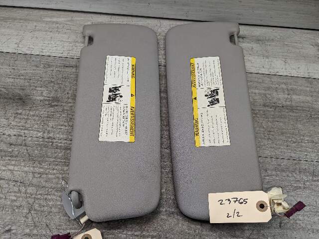 11-16 OEM BMW F10 Left Right Driver Passenger Side Sun Visor Gray SET