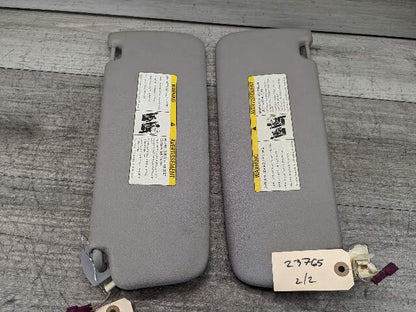 11-16 OEM BMW F10 Left Right Driver Passenger Side Sun Visor Gray SET
