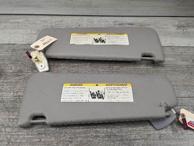 11-16 OEM BMW F10 Left Right Driver Passenger Side Sun Visor Gray SET