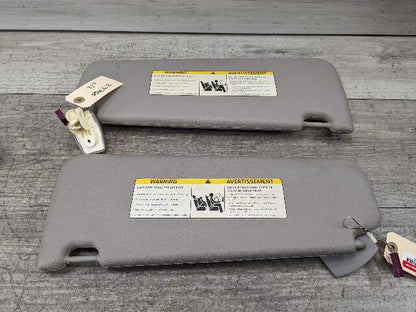 11-16 OEM BMW F10 Left Right Driver Passenger Side Sun Visor Gray SET