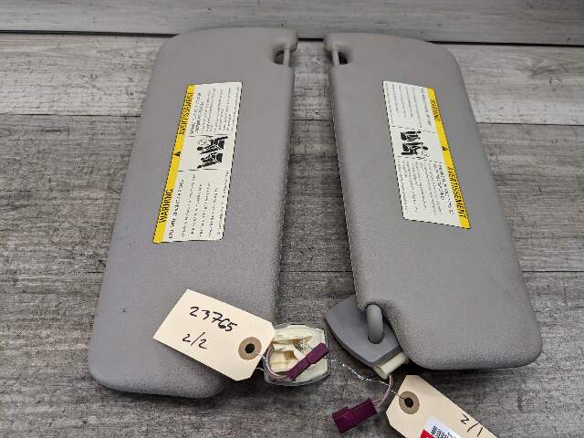 11-16 OEM BMW F10 Left Right Driver Passenger Side Sun Visor Gray SET