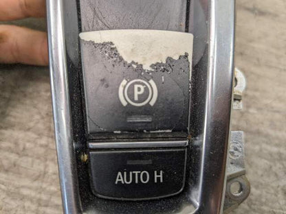 OEM BMW F06 F10 F13 F12 F25 X3 Parking Brake Auto Hold Switch w/ Trim Panel
