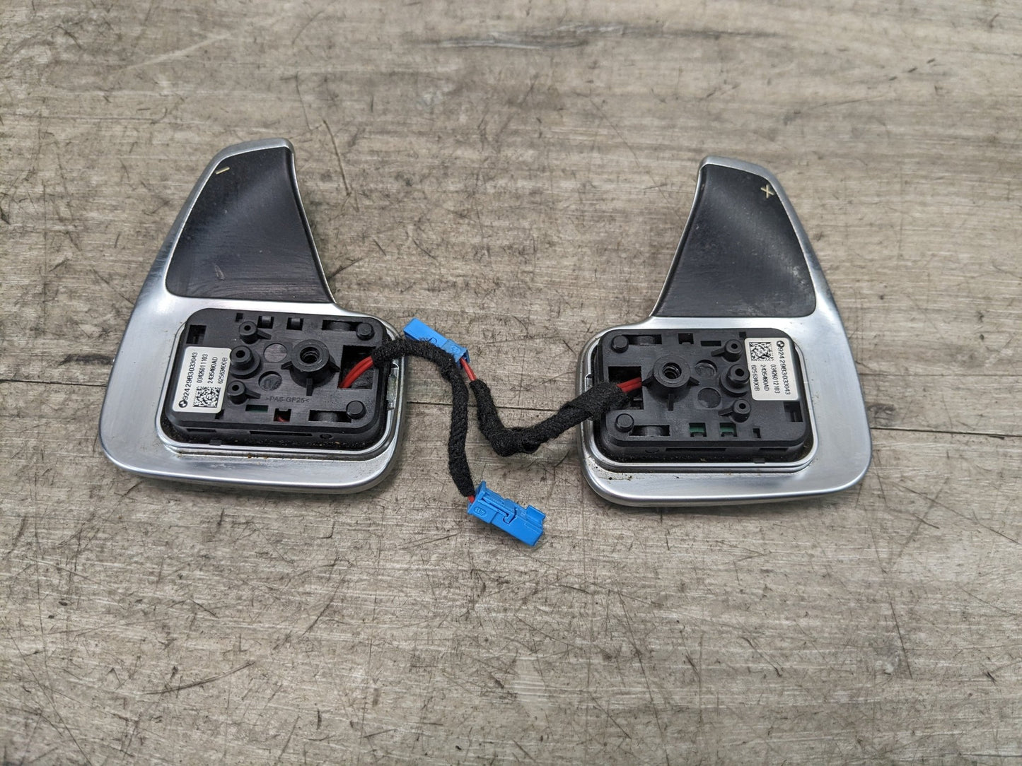 OEM BMW F22 F23 F30 F32 F33 AT Paddle Shifters Plus Minus Up Down PAIR SET