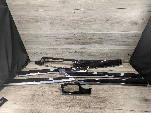 11-16 OEM BMW F10 Center Dash Air Vent Door Wood Interior Trim Ash Grain SET*
