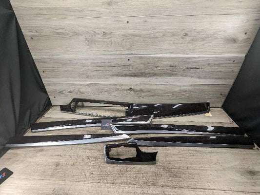 11-16 OEM BMW F10 Center Dash Air Vent Door Wood Interior Trim Ash Grain SET*