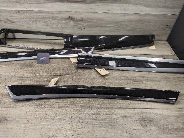11-16 OEM BMW F10 Center Dash Air Vent Door Wood Interior Trim Ash Grain SET*