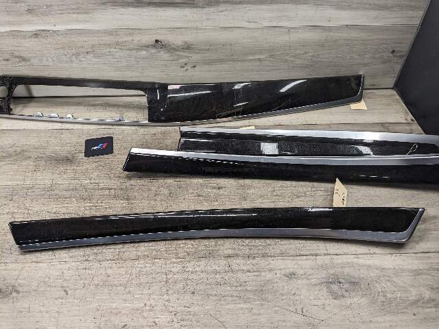 11-16 OEM BMW F10 Center Dash Air Vent Door Wood Interior Trim Ash Grain SET*