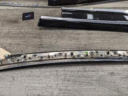 11-16 OEM BMW F10 Center Dash Air Vent Door Wood Interior Trim Ash Grain SET*