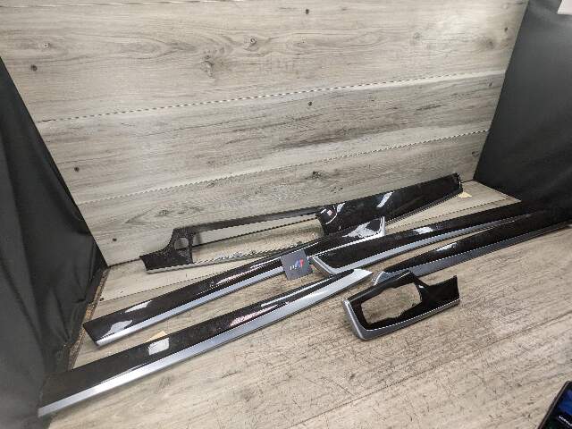 11-16 OEM BMW F10 Center Dash Air Vent Door Wood Interior Trim Ash Grain SET*