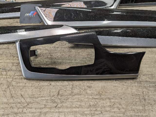 11-16 OEM BMW F10 Center Dash Air Vent Door Wood Interior Trim Ash Grain SET*