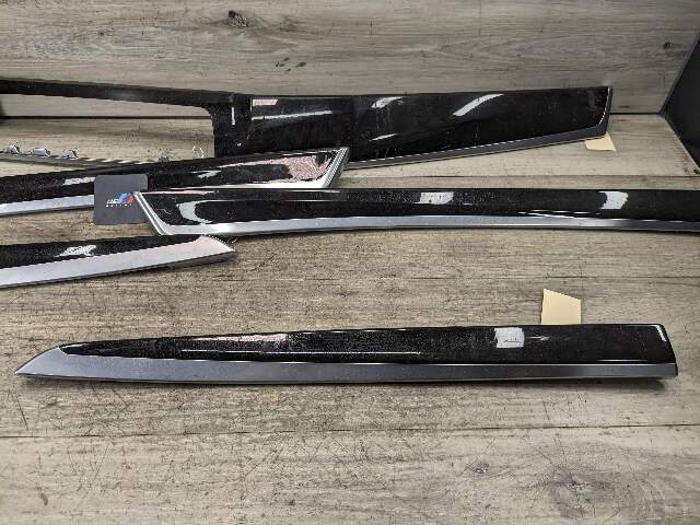 11-16 OEM BMW F10 Center Dash Air Vent Door Wood Interior Trim Ash Grain SET*