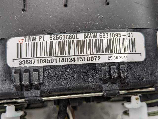 12-20 OEM BMW F22 F23 F30 F31 F32 F34 F36 Steering Wheel Airbag Air Bag Black