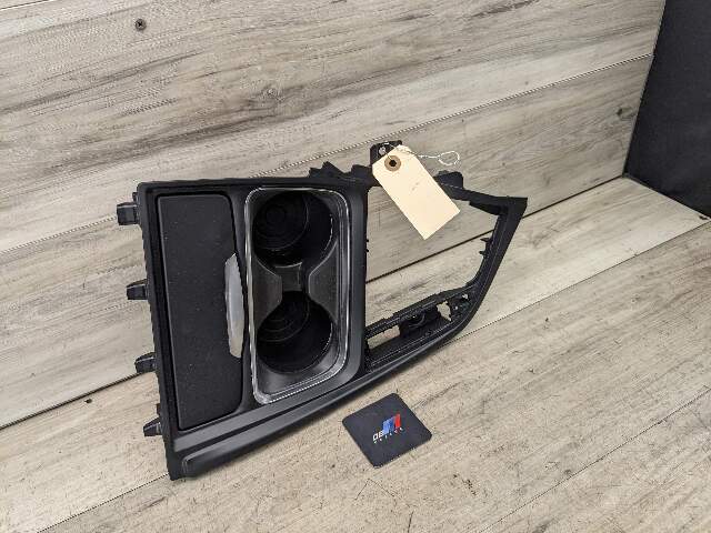 12-18 OEM BMW F30 F32 F33 Center Console Cup Holder Trim Cover Bezel
