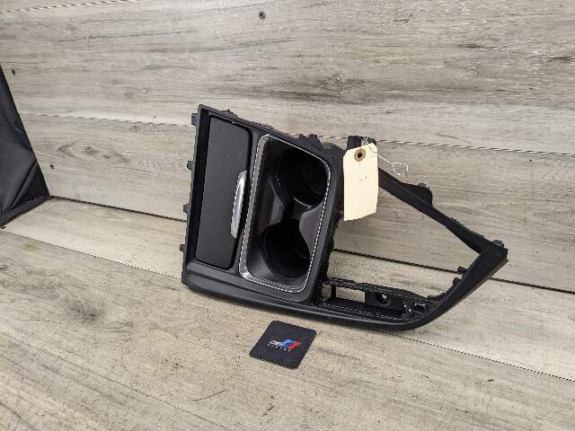 12-18 OEM BMW F30 F32 F33 Center Console Cup Holder Trim Cover Bezel