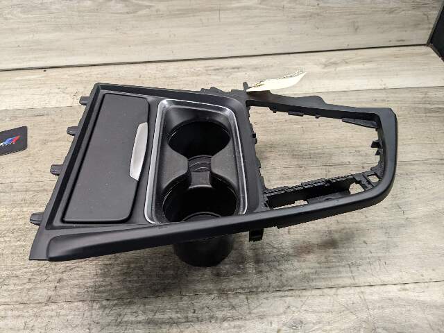 12-18 OEM BMW F30 F32 F33 Center Console Cup Holder Trim Cover Bezel