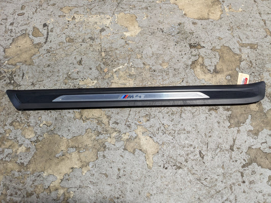 15-20 OEM BMW F82 M4 Coupe Door Sill Plate Molding Trim Right M SPORT*