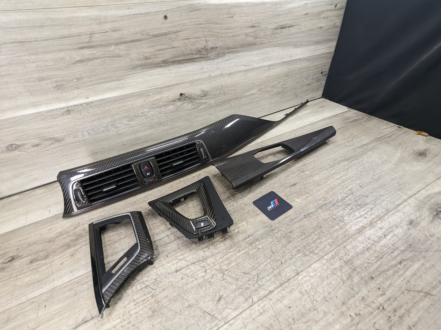 15-20 OEM BMW F80 M3 F82 M4 Carbon Fiber Interior Trim Console Air Vent SET