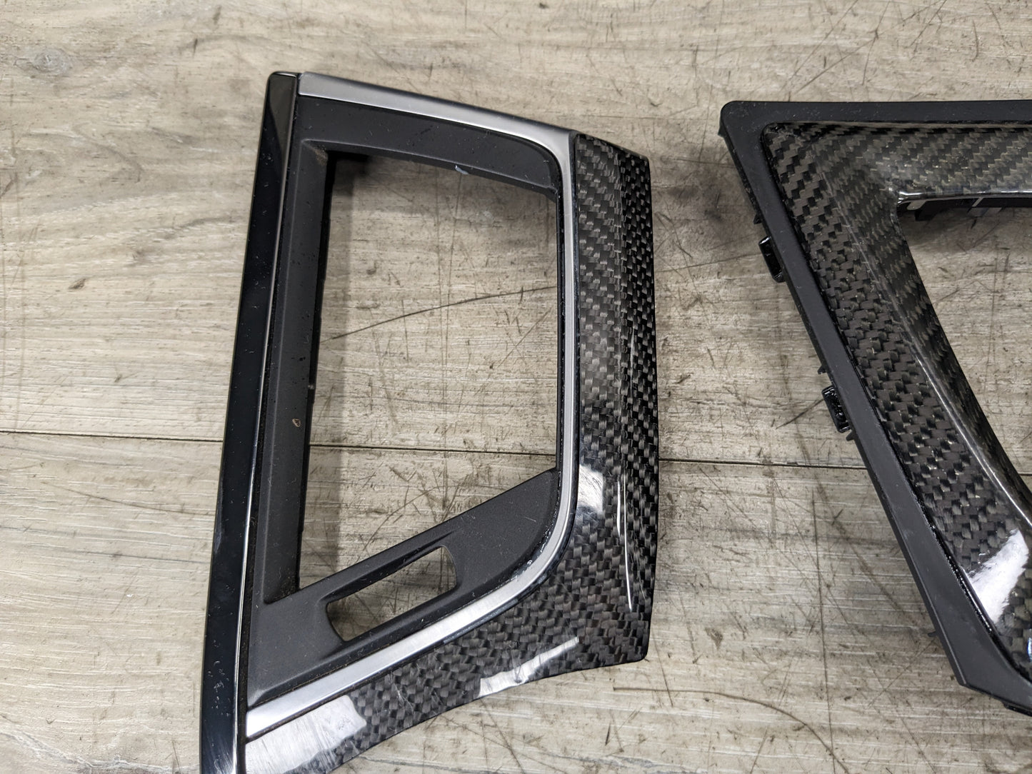 15-20 OEM BMW F80 M3 F82 M4 Carbon Fiber Interior Trim Console Air Vent SET