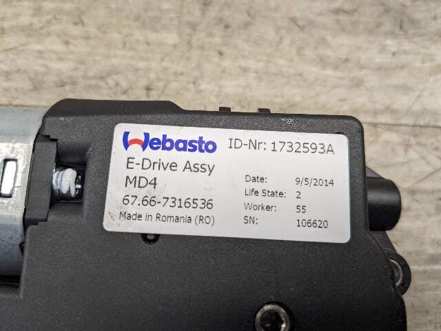 OEM BMW F06 F82 F80 F13 F01 F10 M2 M3 M4 M6 Upper Sunroof Moon Roof Motor Unit