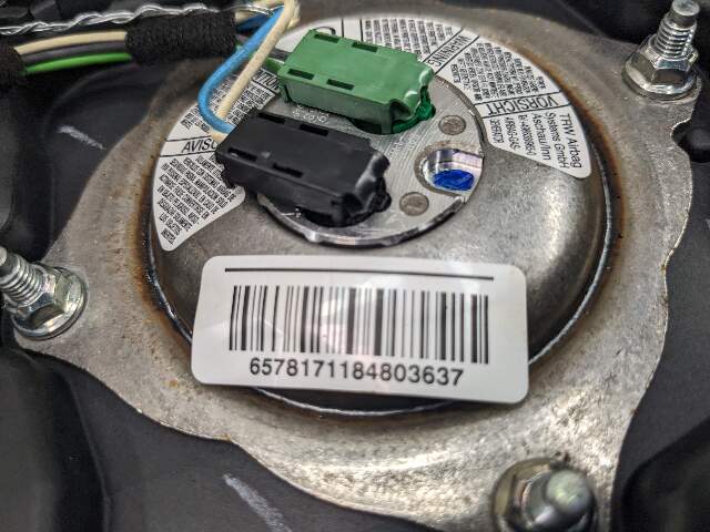 OEM BMW F30 F31 F32 F34 F36 Steering Wheel Airbag Air Bag Black